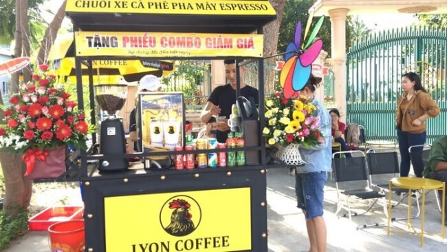 Mô hình cà phê lưu động Lyon Coffee